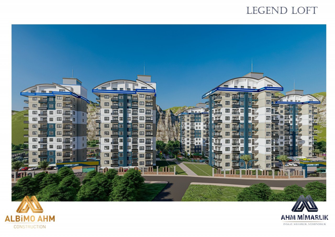 Apartments in Legend Loft Avsallar Alanya Antalya Turkey sell buy rent real estate property