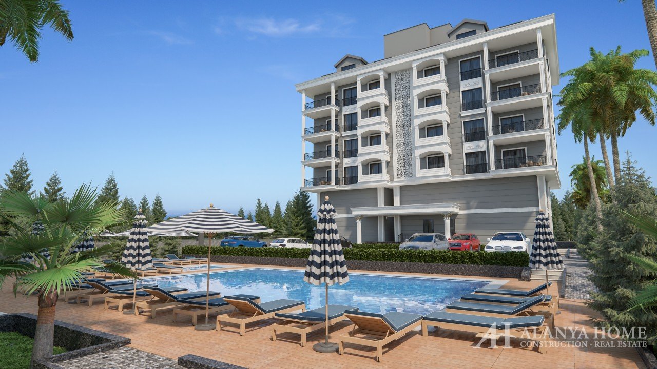 Vista Orange Kargicak Alanya Antalya Turkey purchase sale property of a furnished one-bedroom apartm