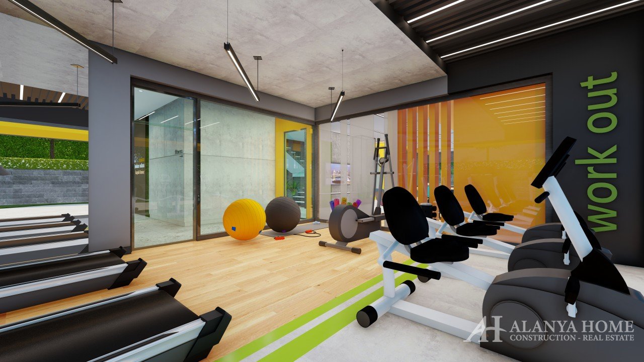 Фото купить продать недорогую квартиру недвижимость в доме жилом комплексе с фитнесом Алания Хоум Ан