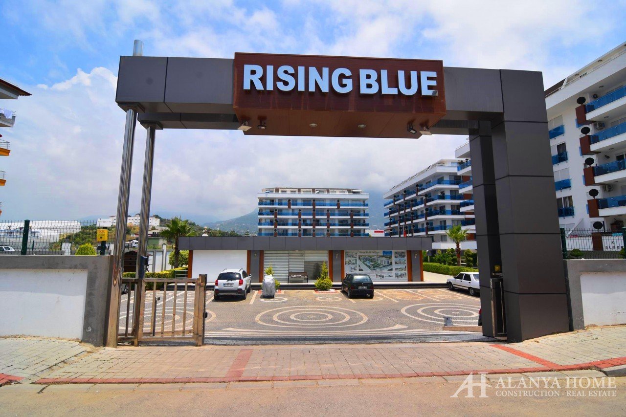 Spacious 2 + 1 apartment in RİSİNG BLUE residential complex in Kestel Alanya