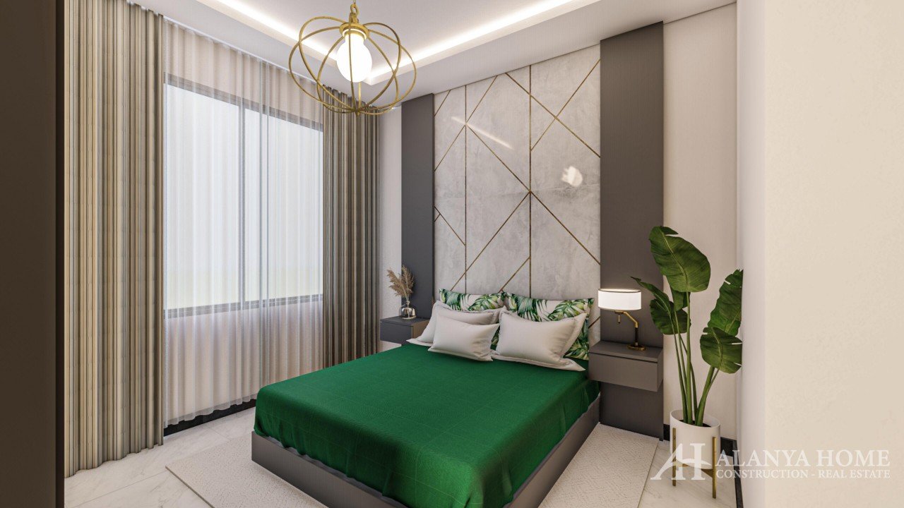 محمودلار آلانیا ترکیه مبله، آپارتمان یک خوابه دو خوابه، شرکت ساختمانی، با دید دریا، خرید ملک فروش