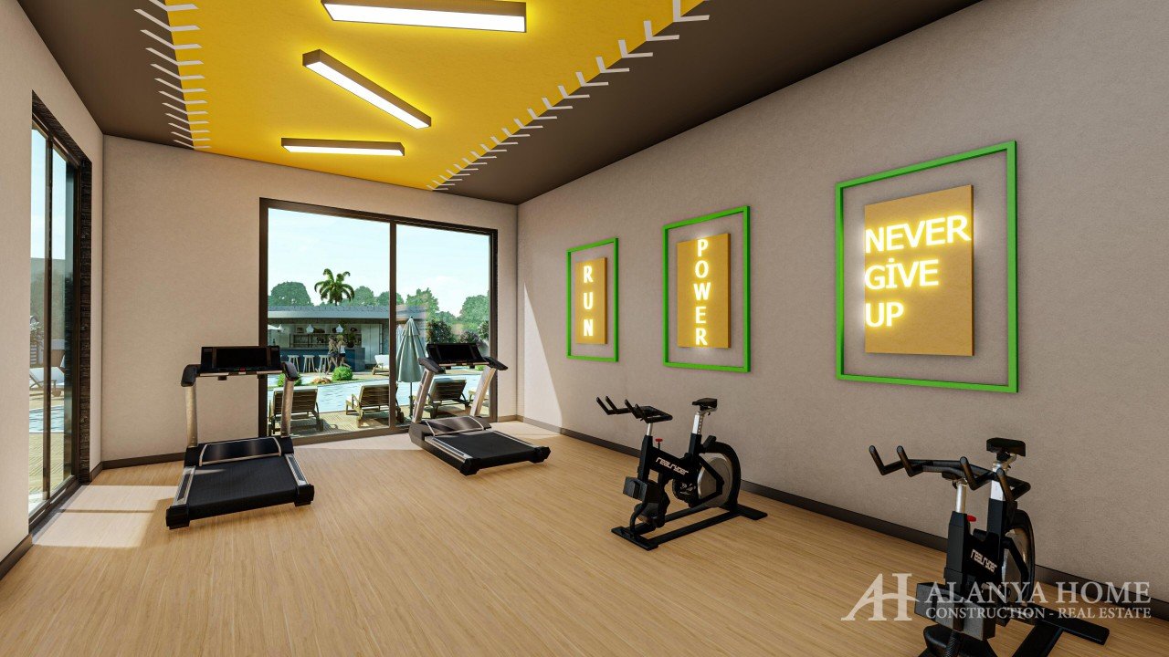 Mahmutlar Alanya Turkije gemeubileerd, een appartement met twee slaapkamers, bouwbedrijf, uitzicht o