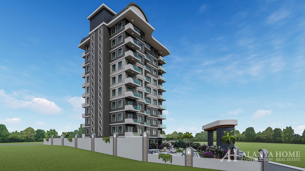 چشم انداز مدیترانه ای آنتالیا ترکیه آپارتمانهای ملک آلانیا مدرن لوکس مهاجرت اقامت ترکیه شهروندی ترکی