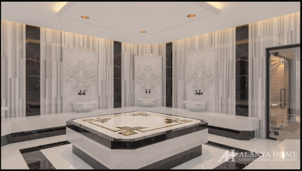 Mahmutlar Alanya Turska namješten, jednosoban stan, građevinska firma, pogled na more, nekretnina ku