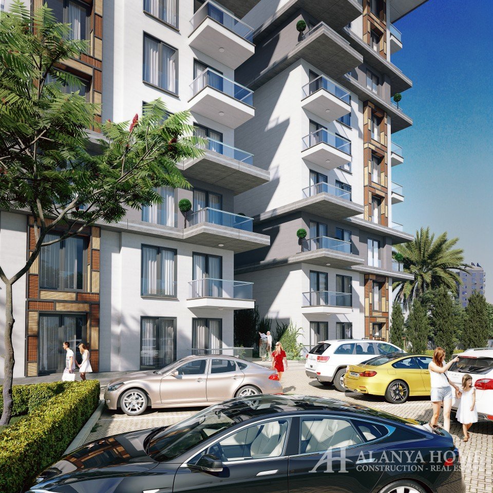 Grand Kaptan Алания Анталия Түркияда жаңа жобадағы ғимараттан теңіз көрінісі теңіздің жанында құрылы