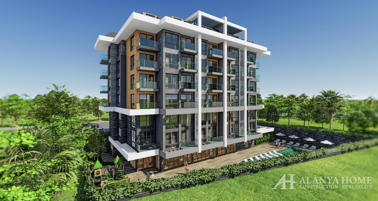 ALISA DELUXE RESIDENCE KARGICAK, APARTMENTS FROM THE DEVELOPER IN ALANYA, APARTMENTS IN ALANYA, APAR