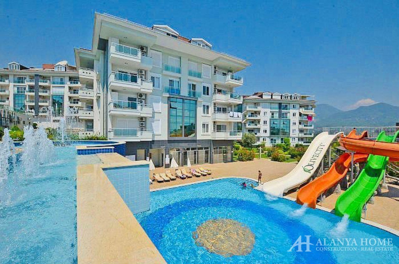 Купить двухкомнатную квартиру 1+1 в Аланьи недорого в  жилом комплексе Olive City Олив сити в районе