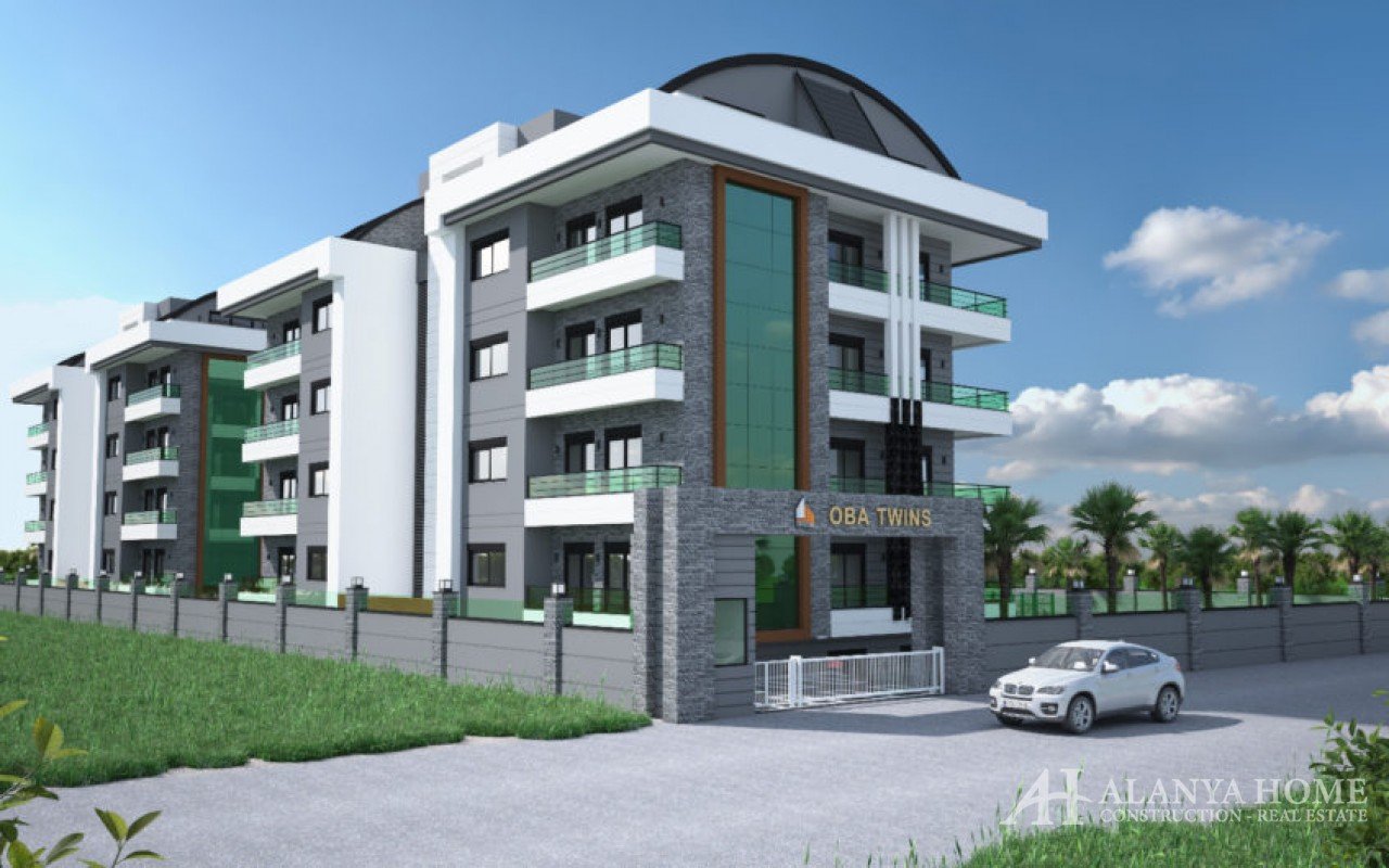 محمودلار ألانيا تركيا مفروشة ، شقة بغرفتي نوم ، شركة بناء ، مطلة على البحر ، شراء عقارات بيع