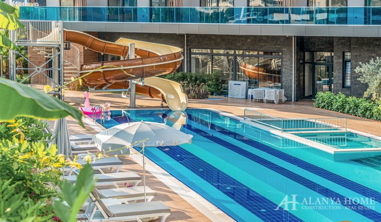 Emerald Reverside Oba Alanya Antalya Türkei Kauf Verkauf Eigentum einer möblierten Einzimmerwohnung 