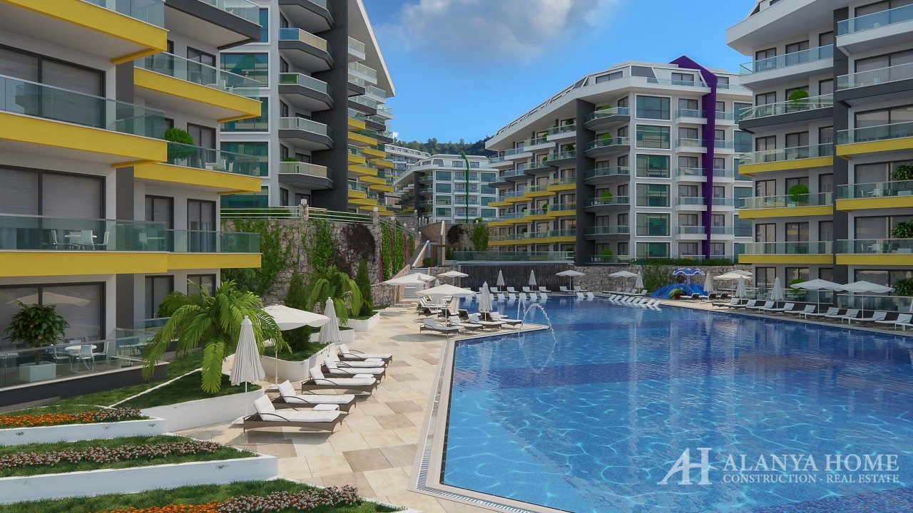 Konak Premium Kargicak Alanya Antalya Türkei Fotokauf Verkauf einer möblierten Wohnung in Raten in e