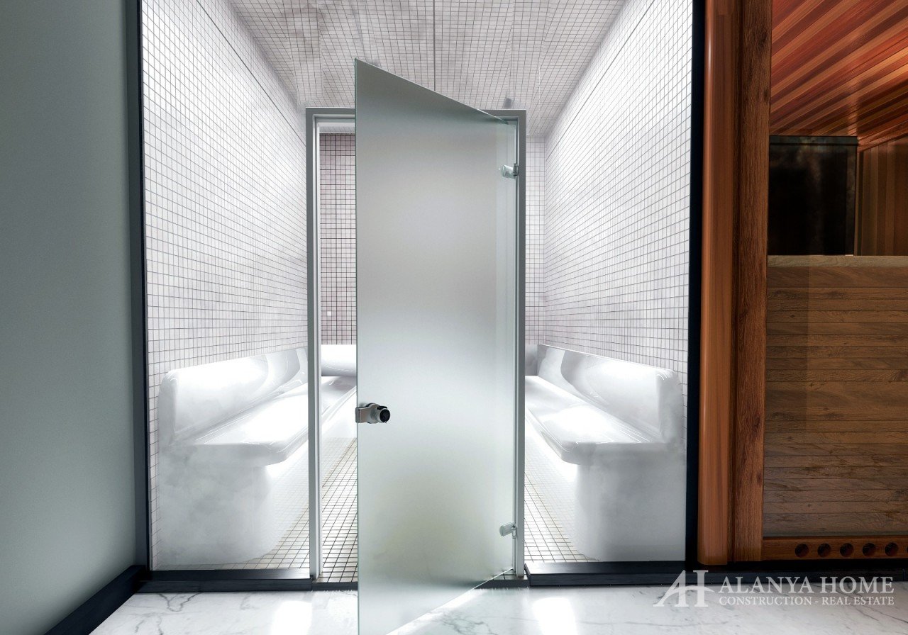 Фото купить продать недорогую квартиру недвижимость в доме жилом комплексе с парной комнатой Алания 