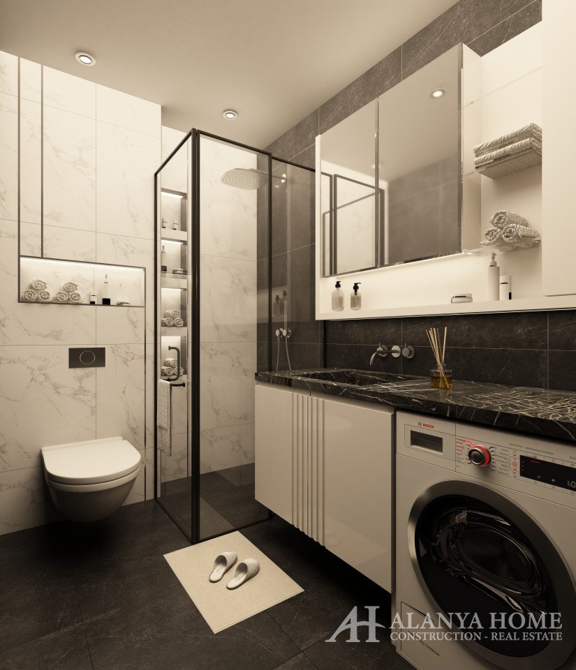 Vista Orange Kargicak Аланья Анталия Турция жаңа жобадағы ғимараттан теңіз көрінісі теңіздің жанында