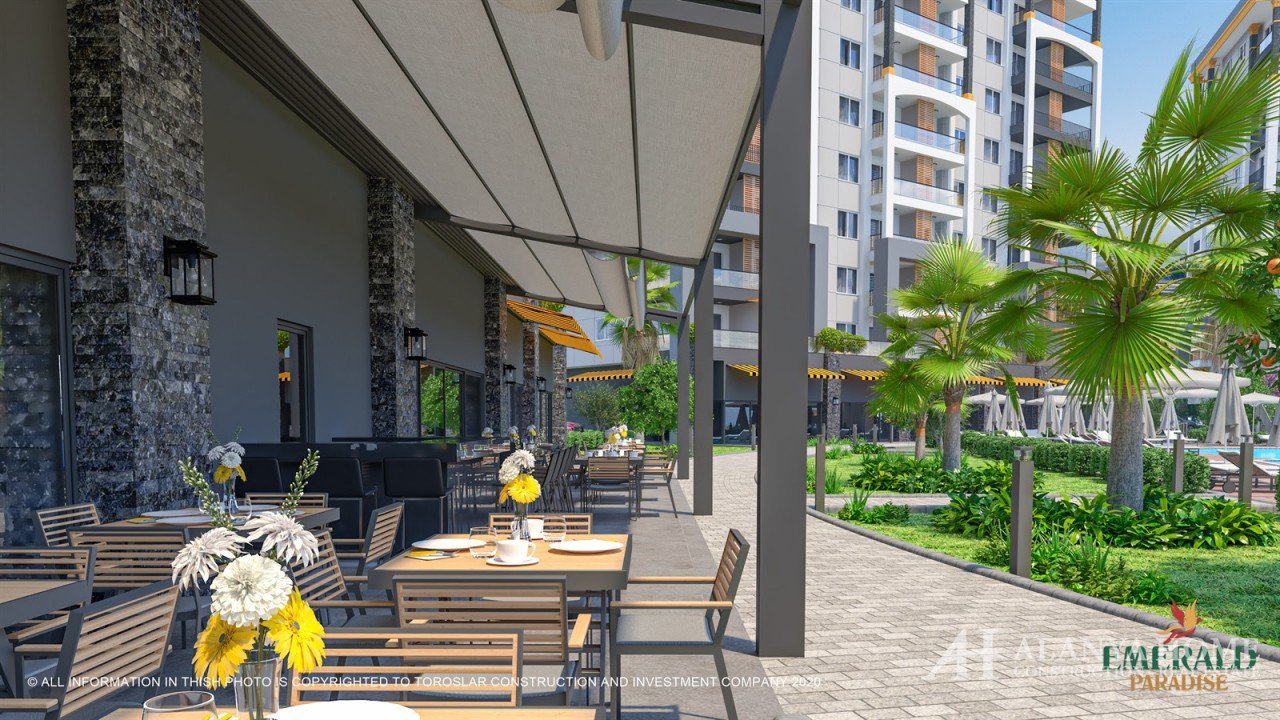 Emerald Paradise Avsallar Alanya آنتالیا ترکیه خرید فروش ملک آپارتمان مبله یک خوابه در طرح اقساطی پر