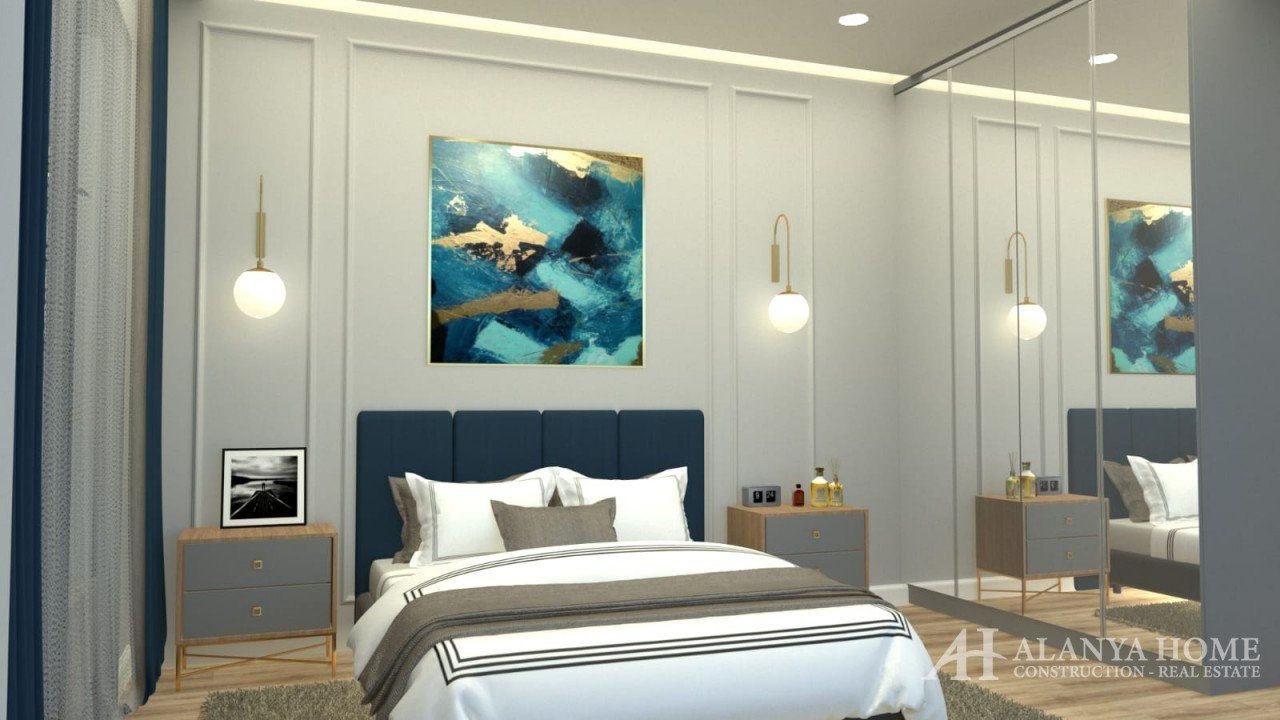 Yapi Green Life Oba Alanya Antalya Türkei Kauf Verkauf Eigentum einer möblierten Einzimmerwohnung in