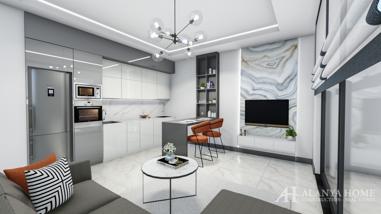 Arcadia Antique Kargicak آلانیا آنتالیا ترکیه خرید فروش آپارتمان مبله یک خوابه در طرح اقساطی پروژه ج