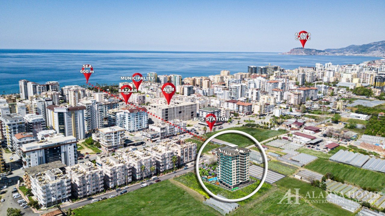 Ruby Tower Mahmutlar Alanya Анталия Турция Покупка продажа недвижимости, меблированная, апартаменты 