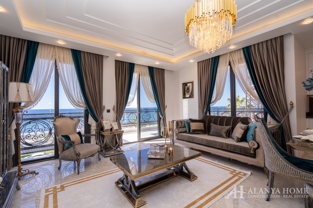 купить продать одна двух комнатную квартиру недвижимость гостиная кухня Алания Турция