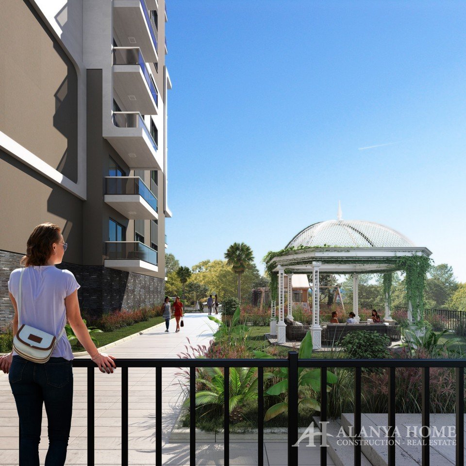 Фото покупка продажа недорогая квартира в доме жилом комплексе с большой территорией Алания Хоум Ант