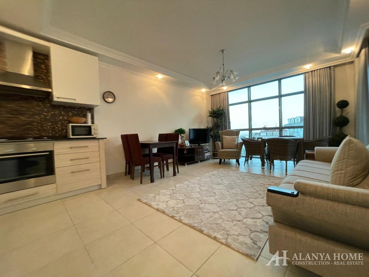 Купить двухкомнатную квартиру 1+1 в Аланьи недорого в  жилом комплексе Olive City Олив сити в районе