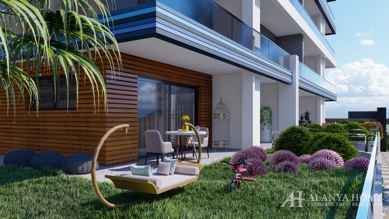 Фото покупка продажа недорогая двухкомнатная квартира 1+1 c большой террассой Алания Хоум Анталия Ту