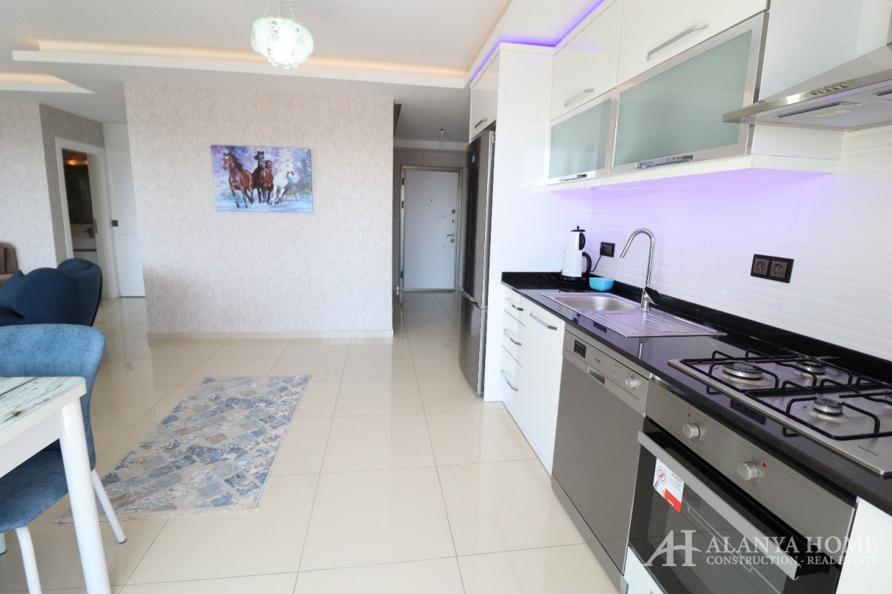 Alanya Kestelde RİSİNG BLUE site içinde geniş 2+1 daire