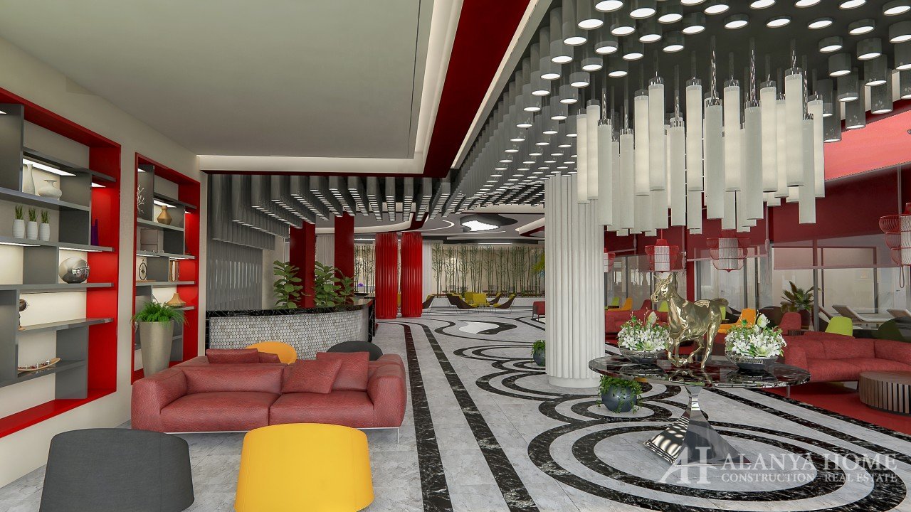 Фото покупка продажа недорогая квартира в доме жилом комплексе с кафе ресторанами Алания Хоум Антали