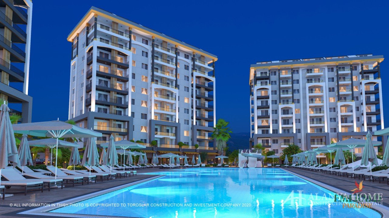 Emerald Paradise Avsallar Alanya Antalya Türkei Kauf Verkauf Eigentum einer möblierten Einzimmerwohn