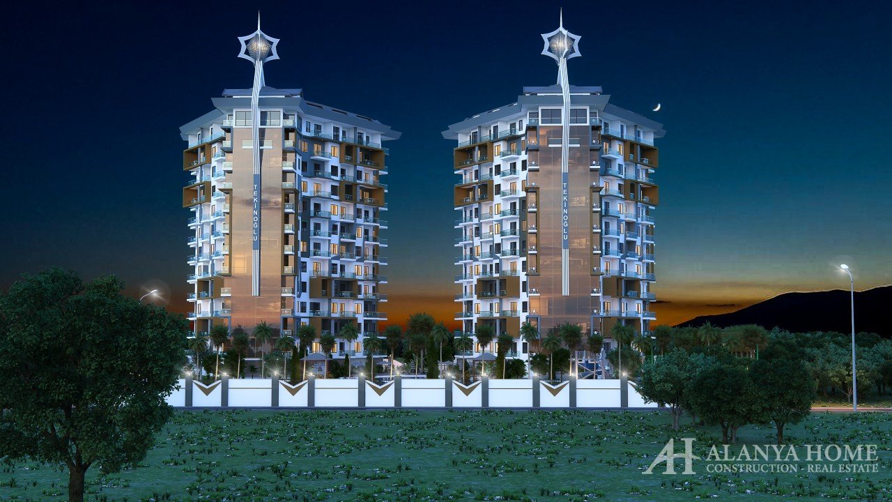 Tekinoglu Махмутлар Алания Анталия Түркияда теңіз көрінісі бар теңіздің жанында құрылыс салушы компа