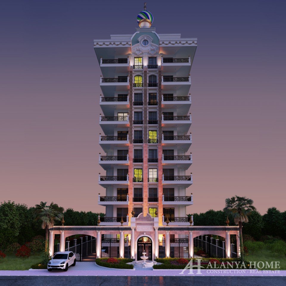 Mahmutlar Alanya Turquie meublé, un appartement de deux chambres, entreprise de construction, vue me