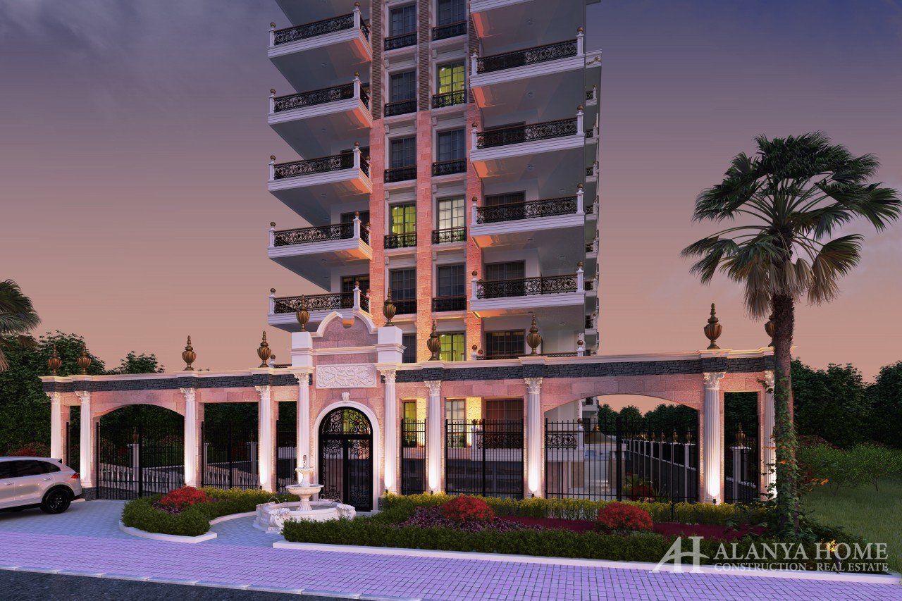 Mahmutlar Alanya Turkije gemeubileerd, een appartement met twee slaapkamers, bouwbedrijf, uitzicht o