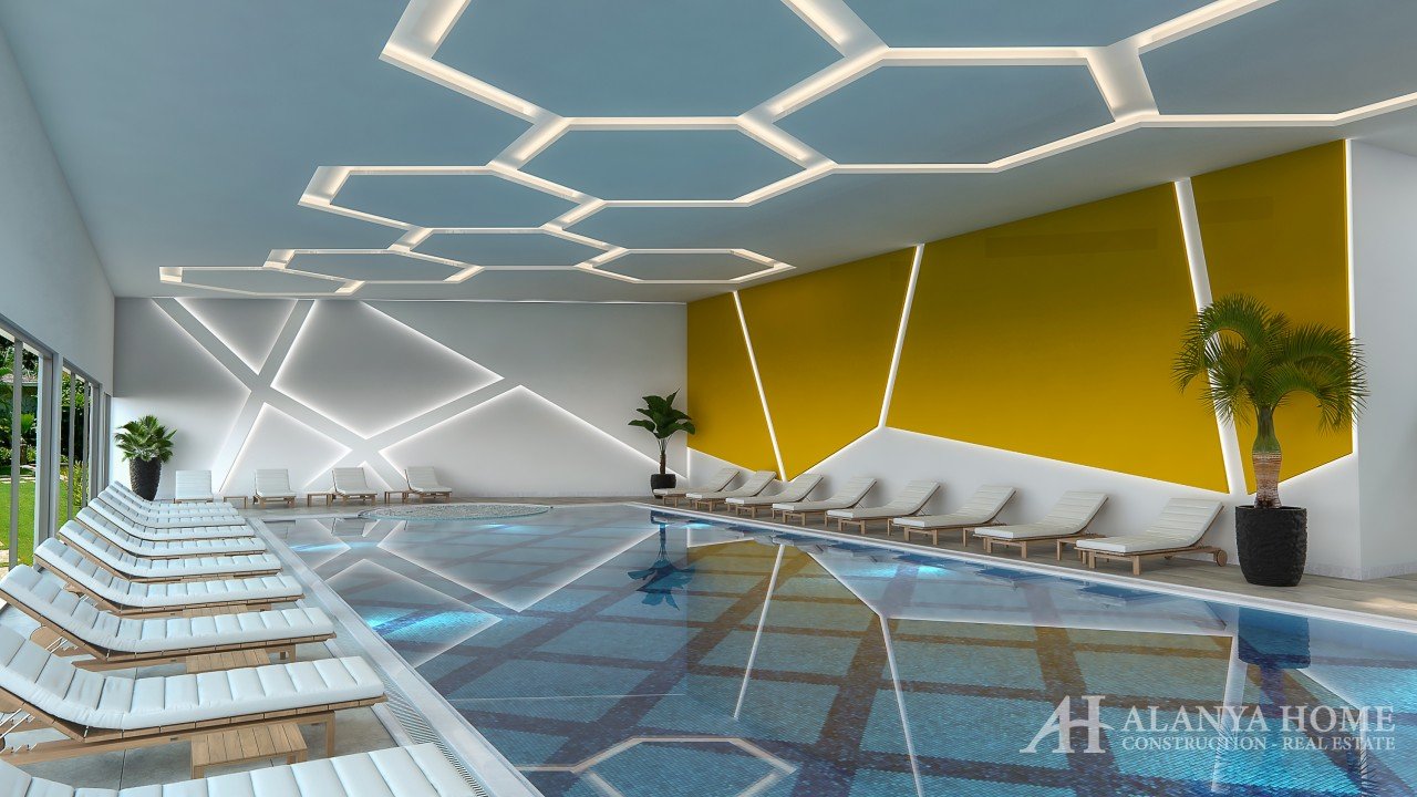 Фото покупка продажа недорогая квартира в доме жилом комплексе с крытым внутренним бассейном Алания