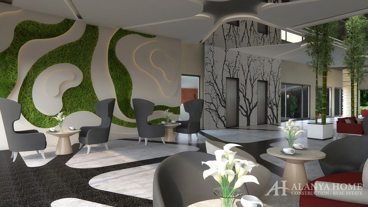 Фото покупка продажа недорогая квартира в доме жилом комплексе с кафе ресторанами Алания Хоум Антали