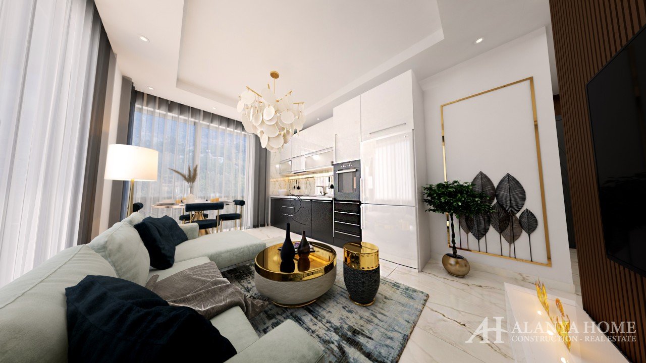 Moonlight Star Residence Avsallar ألانيا أنطاليا تركيا بيع الصور شراء شقة مفروشة بالتقسيط في مبنى جد