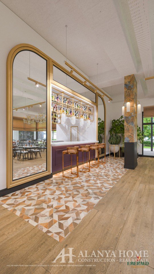 Фото купить продать недорогую квартиру недвижимость в доме жилом комплексе с кафе ресторанами Алания