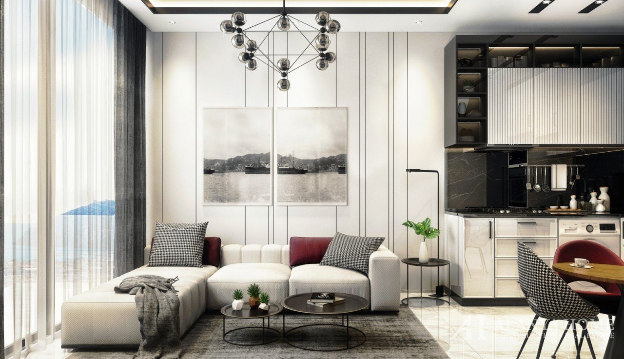 Фото купить продать недорогую двухкомнатную квартиру недвижимость 1+1 c просторной гостиной кухней с