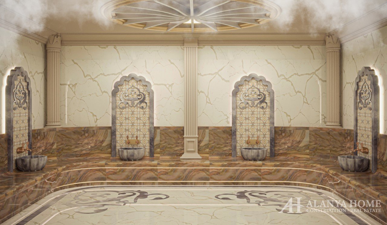 Фото покупка продажа недорогая квартира в доме жилом комплексе с турецкий хамам Алания Хоум Анталия