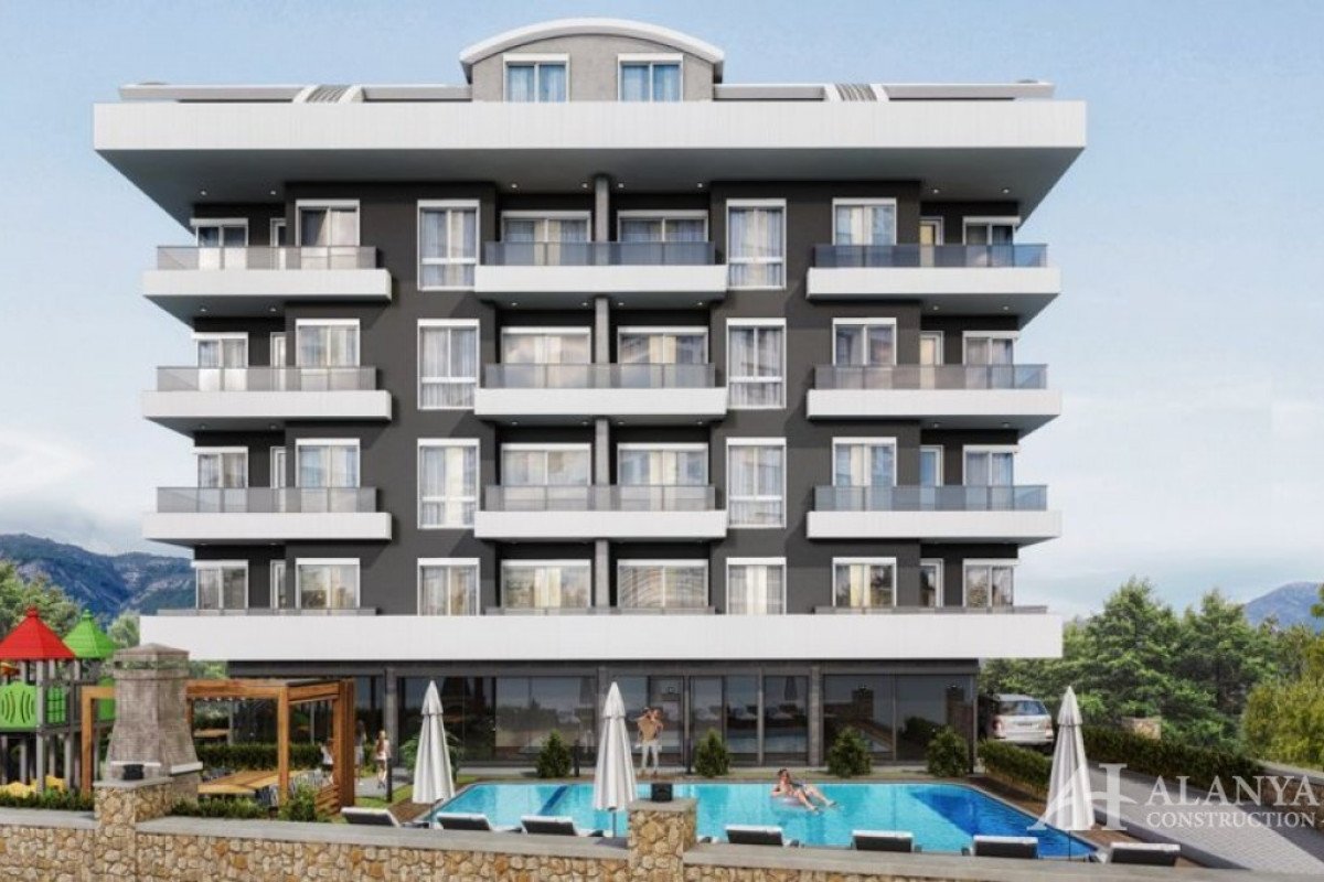 United suites Oba Alanya Antalya Turkey purchase sale property of a furnished one-bedroom apartment 