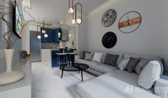 купить продать одна двух комнатную квартиру недвижимость гостиная кухня Алания Турция