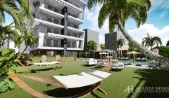 Novis Beach Алания Анталия Түркияда теңіз көрінісі бар теңіздің жанында құрылыс салушы компаниясынан