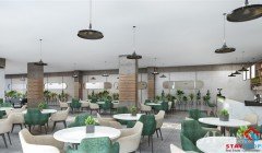 Фото купить продать недорогую квартиру недвижимость в доме жилом комплексе с кафе ресторанами Алания
