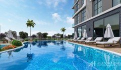 Mahmutlar Alanya Turquie meublé, un appartement de deux chambres, entreprise de construction, vue me