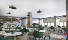 Фото купить продать недорогую квартиру недвижимость в доме жилом комплексе с кафе ресторанами Алания