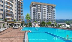 Emerald Paradise Авсаллар Аланья Анталия Турция покупка продажа меблированная двухкомнатная квартира