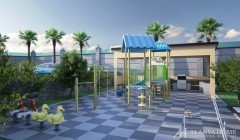 Mahmutlar Alanya Turska namješten, jednosoban stan, građevinska firma, pogled na more, nekretnina ku
