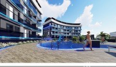 Blue Diamond Oba Alanya Antalya Турция купить недвижимость меблированная двухкомнатная квартира в но
