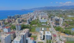محمودلار ألانيا تركيا مفروشة ، شقة بغرفتي نوم ، شركة بناء ، مطلة على البحر ، شراء عقارات بيع