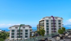 Konak Premium Kargicak Alanya Antalya Turkey purchase sale of a furnished one-bedroom apartment in a