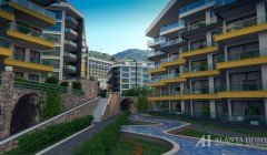 Konak Premium Kargicak Alanya Alanya أنطاليا تركيا شراء بيع شقة مفروشة بغرفة نوم واحدة في خطة تقسيط 
