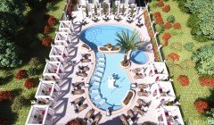 Mahmutlar Alanya Turkey furnished, one two bedroom apartment, construction company, by the sea view,