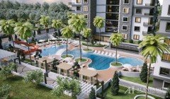 Фото покупка продажа недорогая квартира в доме жилом комплексе с открытым бассейном Алания Хоум Анта